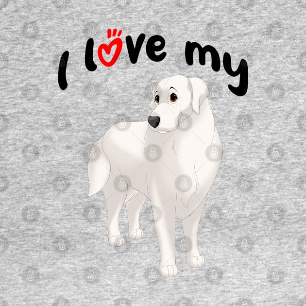 I Love My Great Pyrenees Dog by millersye